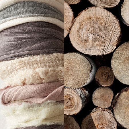 Split image of Tencel and Refibra